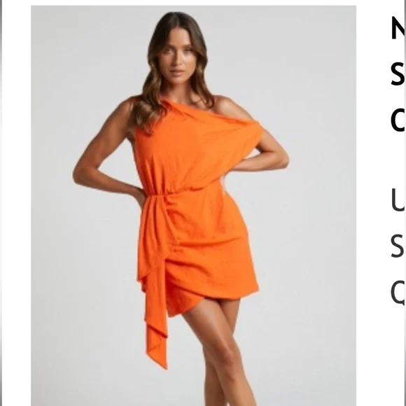 Drape one shoulder mini dress - Picture 3 of 3